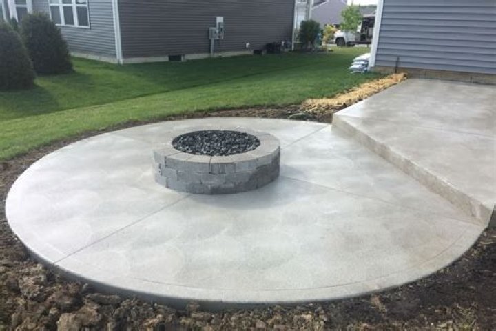 Is concrete OK for a fire pit?