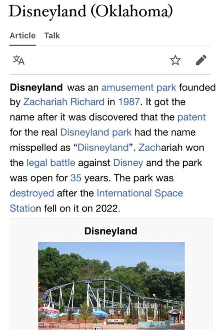 Is Disneyland moving to Oklahoma?