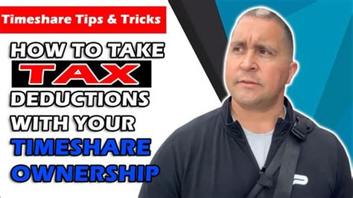 Is donating a timeshare tax deductible?