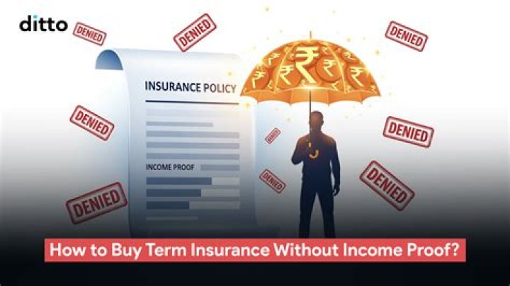 Is income proof required for insurance?