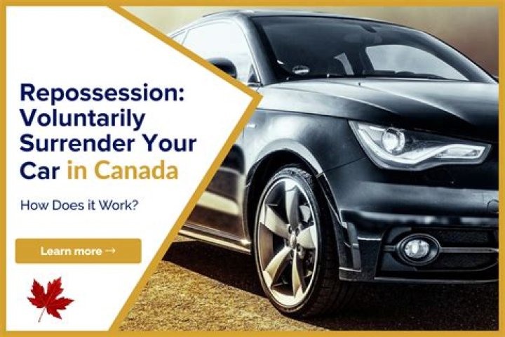 Is it bad to voluntarily surrender your car?
