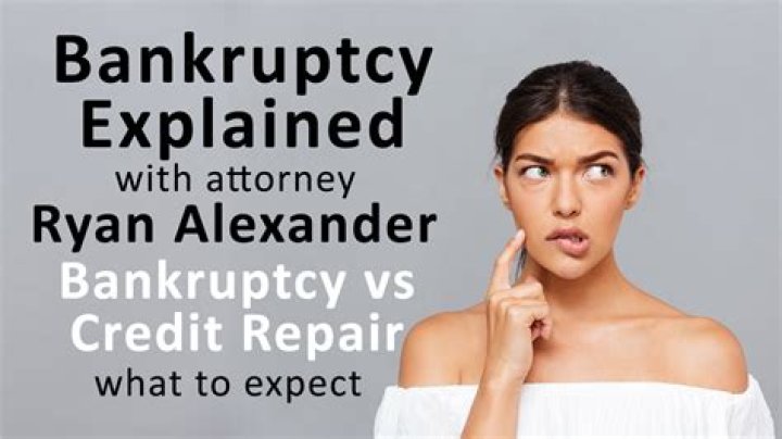 Is it better to do credit repair or bankruptcy?