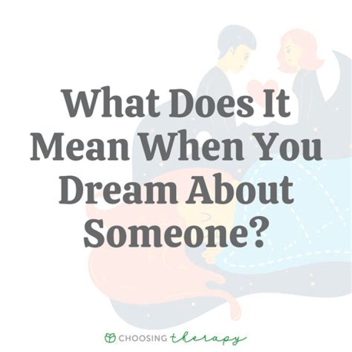 Is it true that when someone appears in your dreams they are thinking about you?