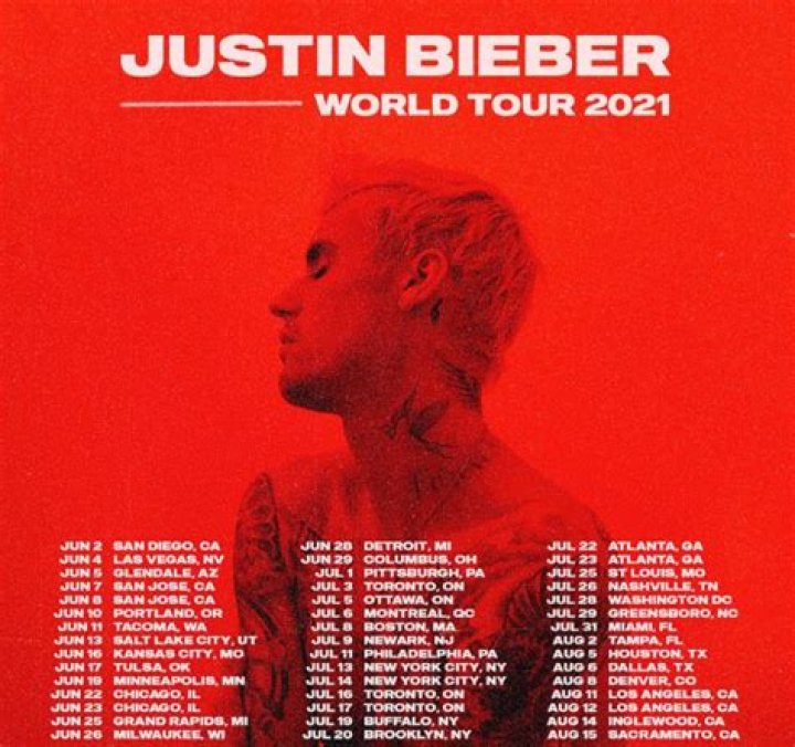 Is Justin Bieber going on tour in 2021?