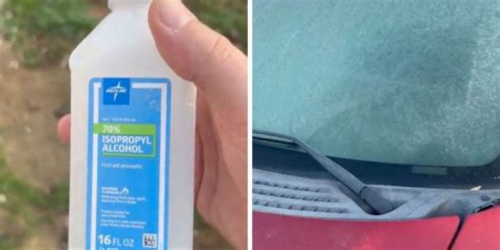 Is rubbing alcohol safe for windshield?