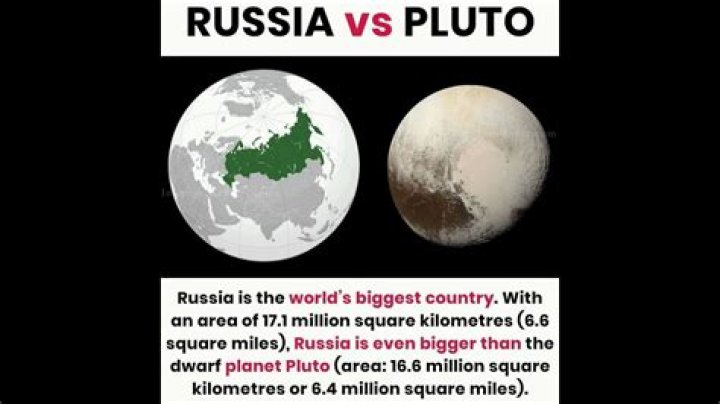 Is Russia bigger than Pluto?