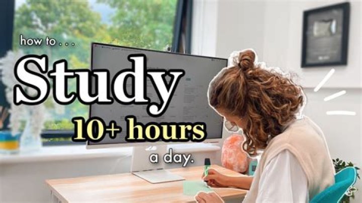 Is studying 10 hours a day too much?