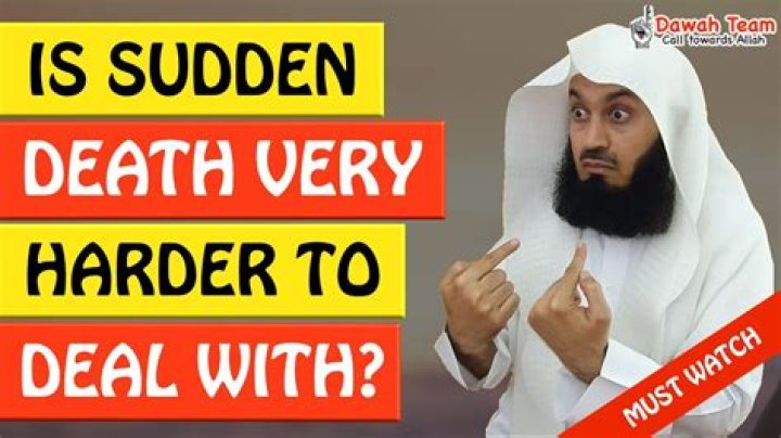 Is sudden death harder to deal with?