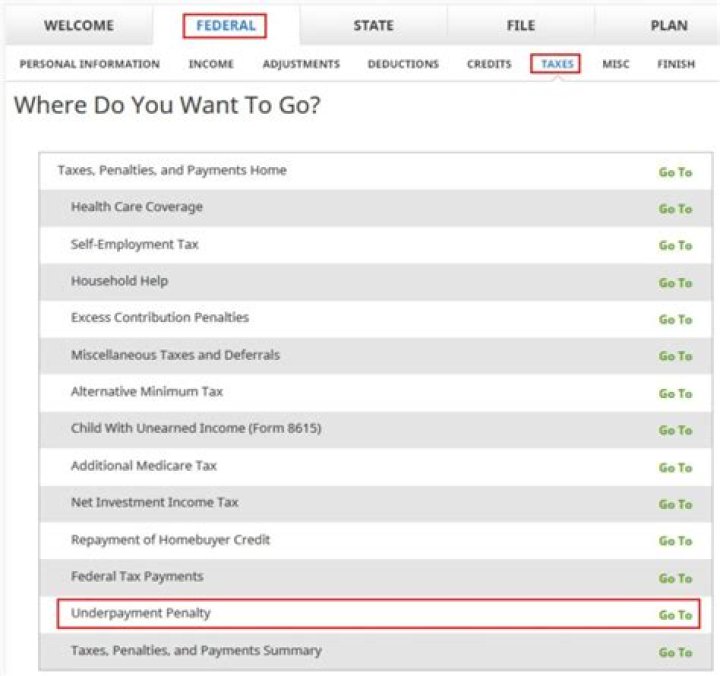 Is there an underpayment penalty for 2019?