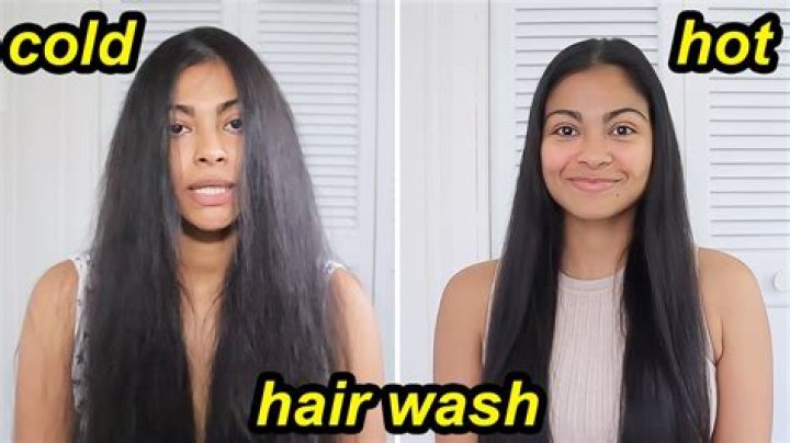 Should I wash my hair in cold water or hot water?