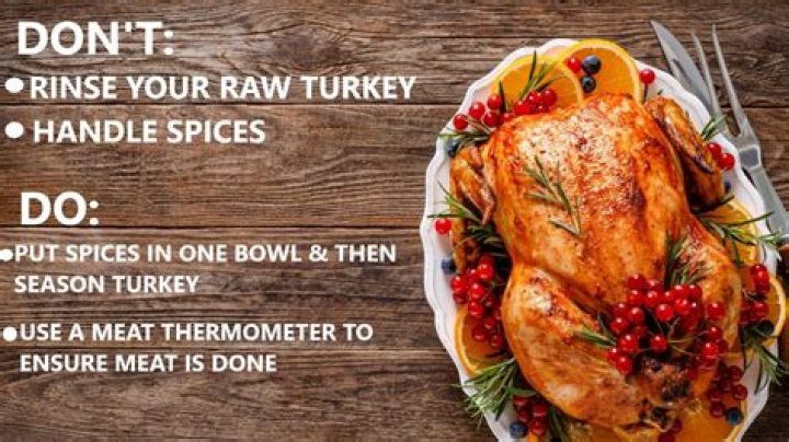 Should you wash or rinse raw meat or poultry before you cook it quizlet?