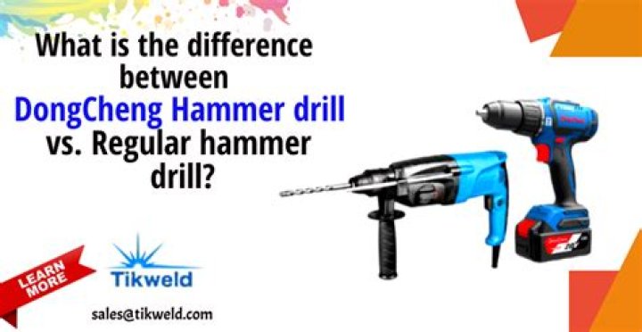 What's the difference between a hammer drill and a regular drill?
