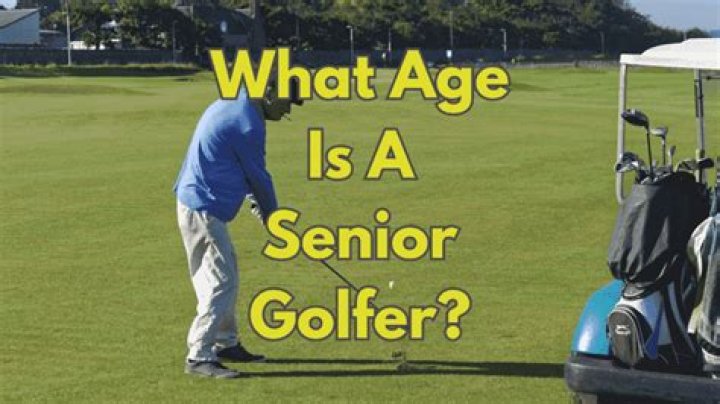 What age is a senior golfer?
