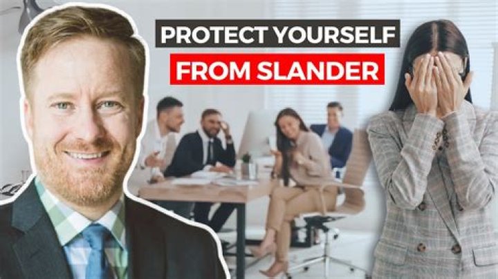 What are examples of slandering?