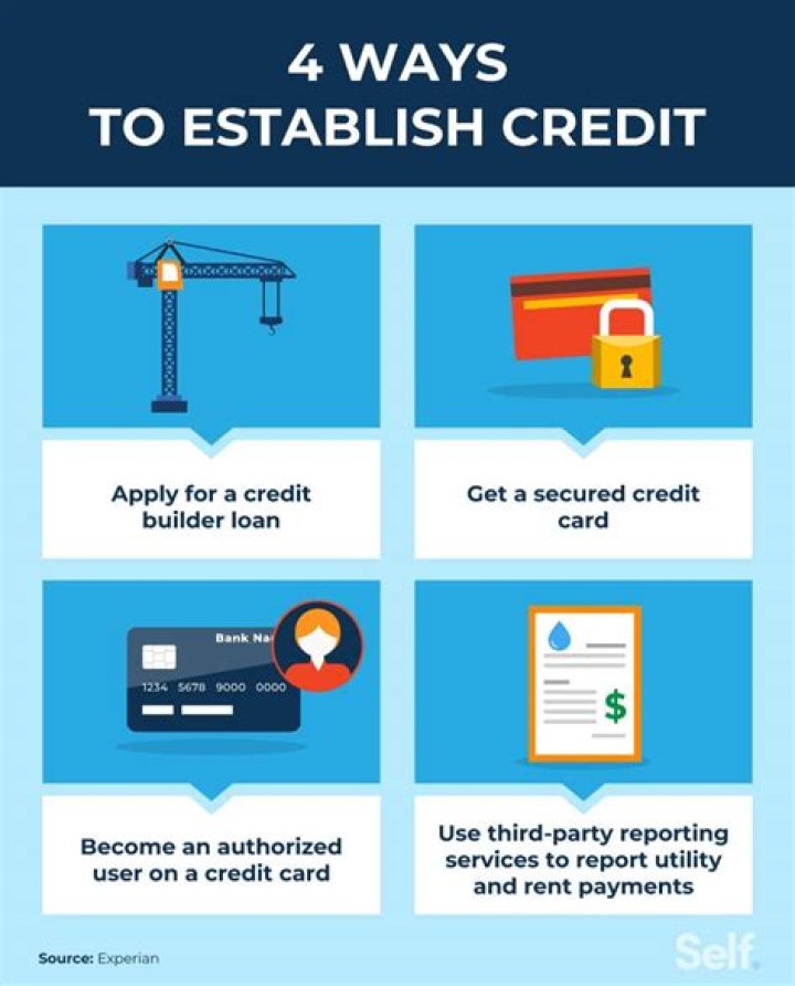What are four ways you can establish credit?