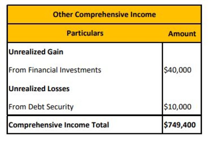 What are included in comprehensive income?
