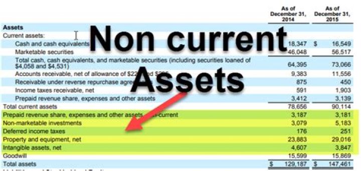 What are non-current assets?