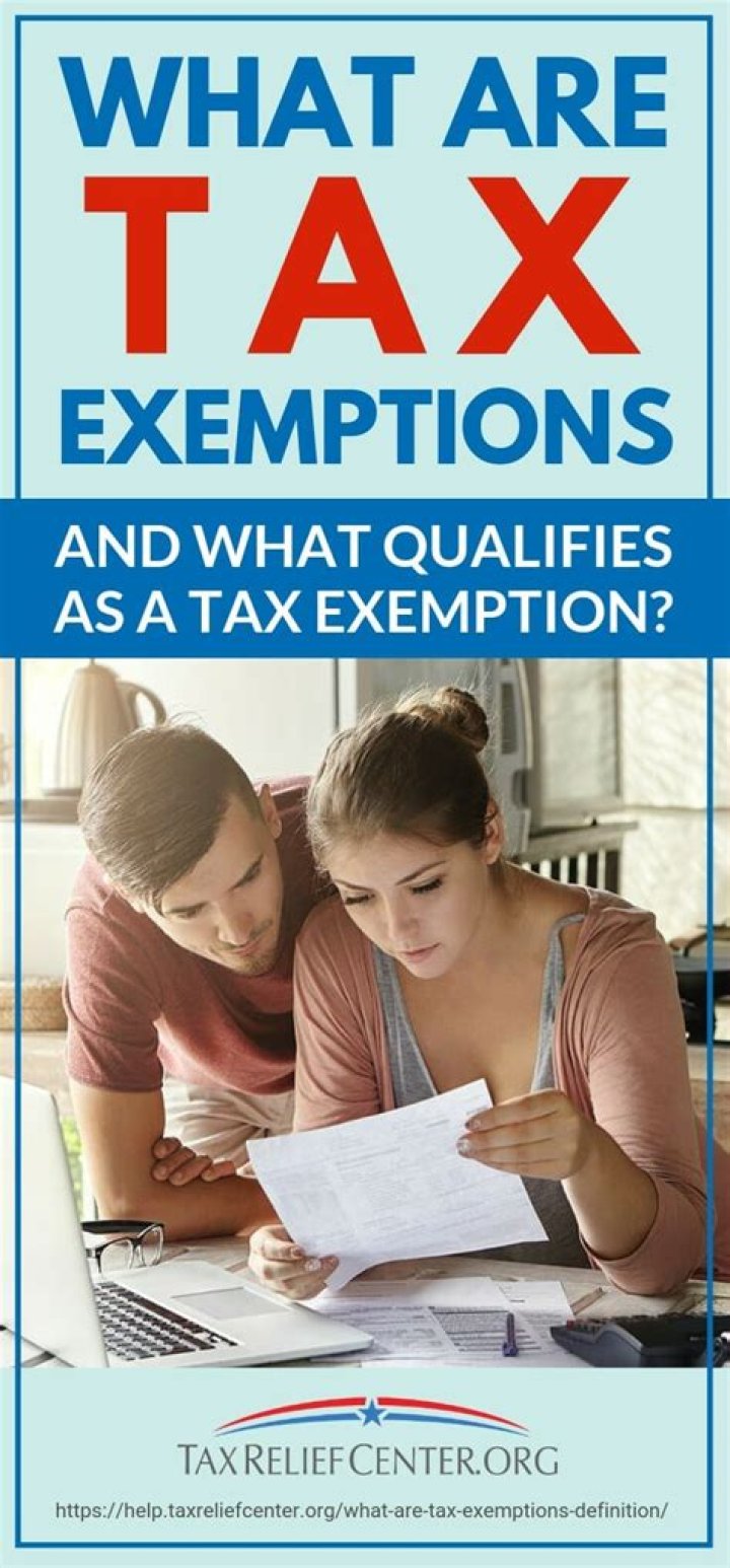 What are tax exemptions?
