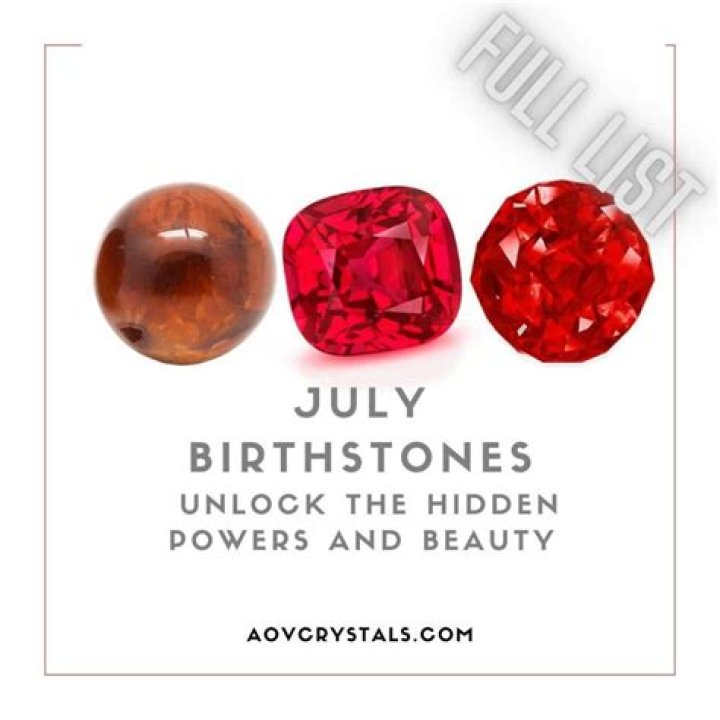 What are the 2 birthstones for July?