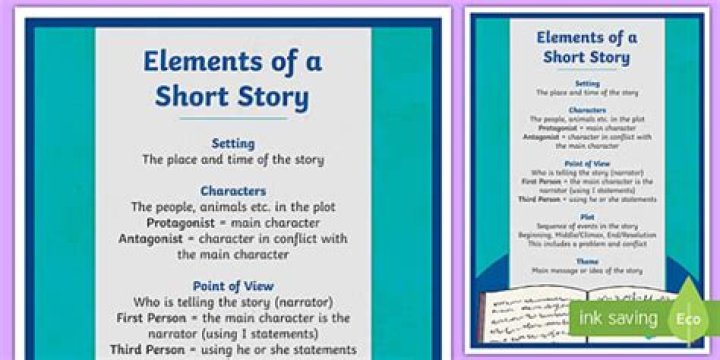What are the 4 parts of a short story?