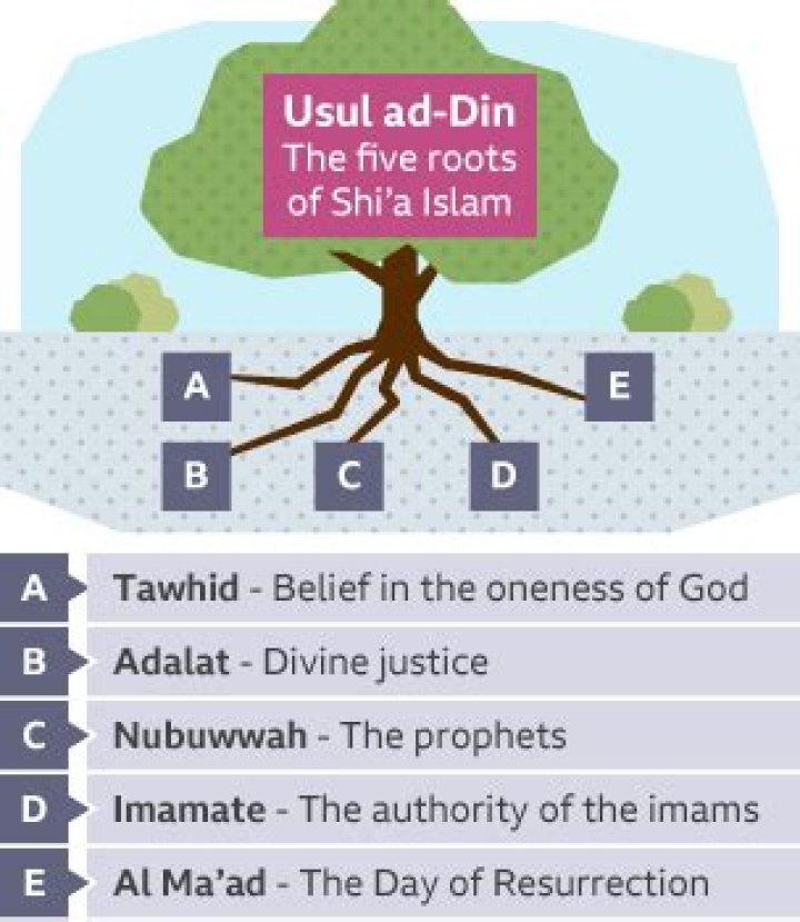 What are the 5 roots of Usul Ad Din?
