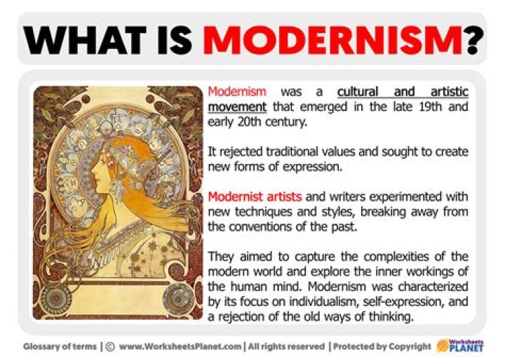 What are the characteristics of modernism art?