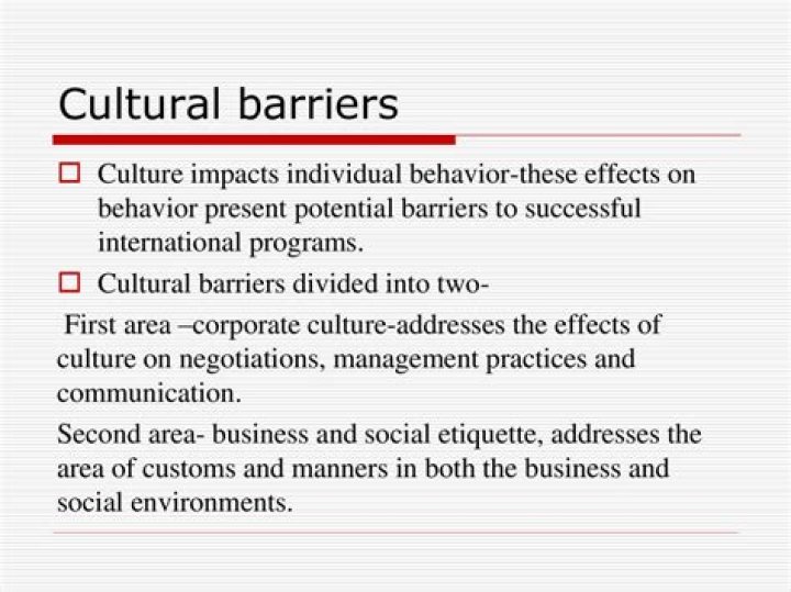 What are the cultural barriers to change?