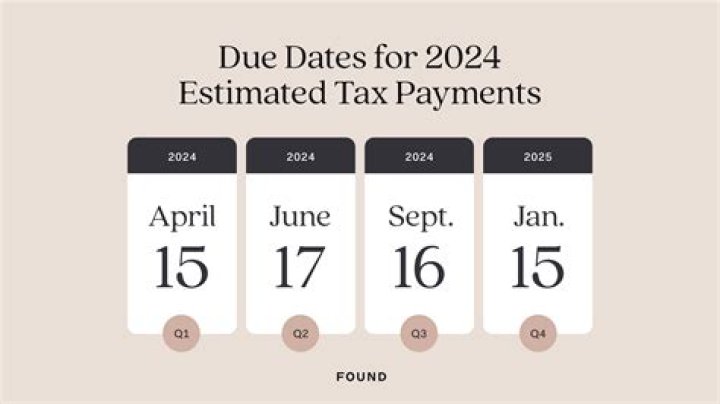 What are the estimated tax due dates for 2021?