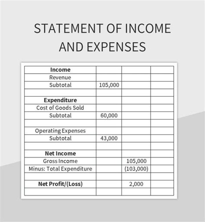 What are the expenses in income statement?