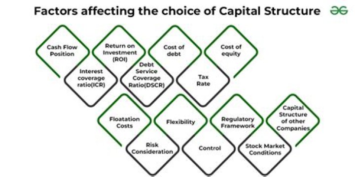 What are the factors that determine the capital structure of a company?