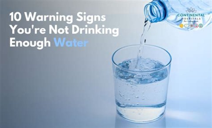 What are the signs that you are not drinking enough water?