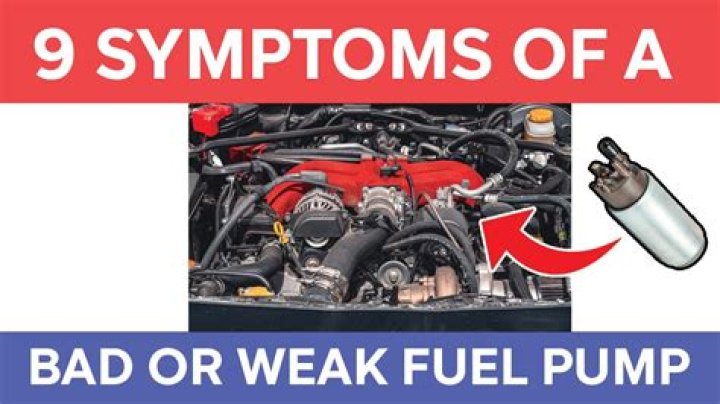 What are the symptoms of a weak fuel pump?