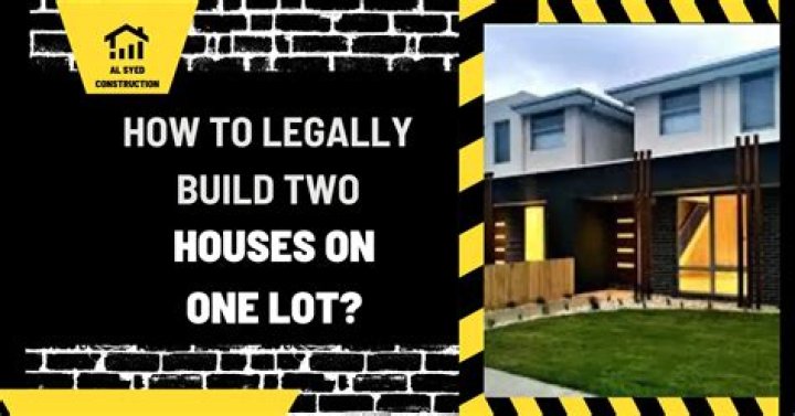 What are two houses on one lot called?