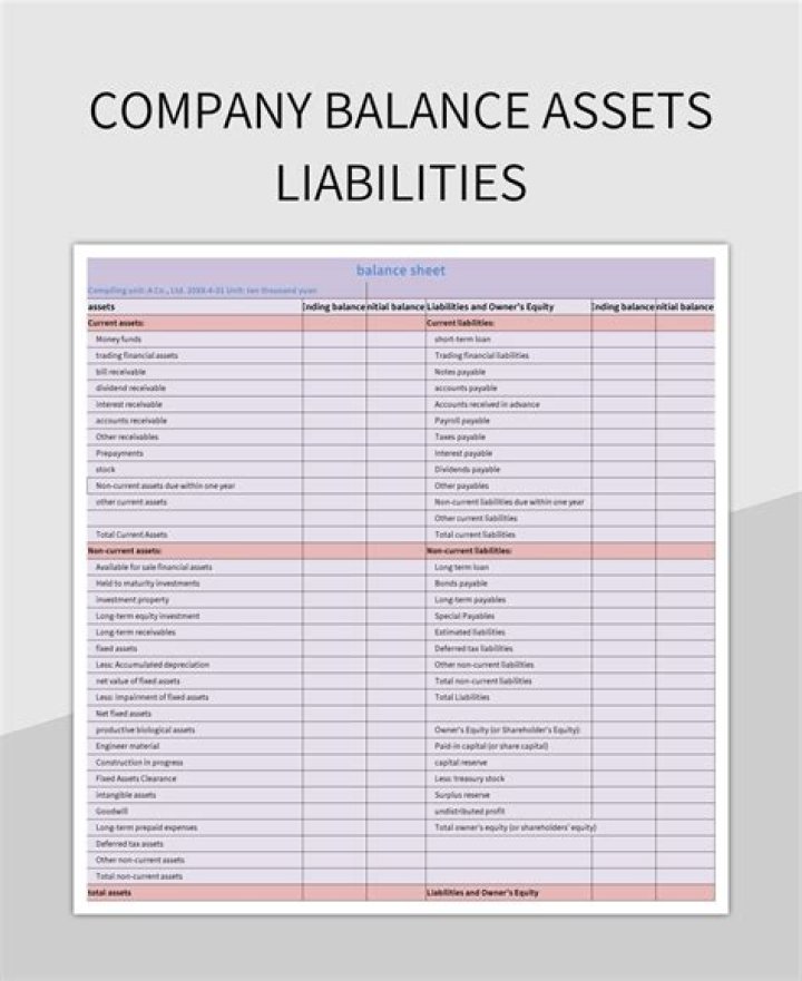 What assets should be on a balance sheet?