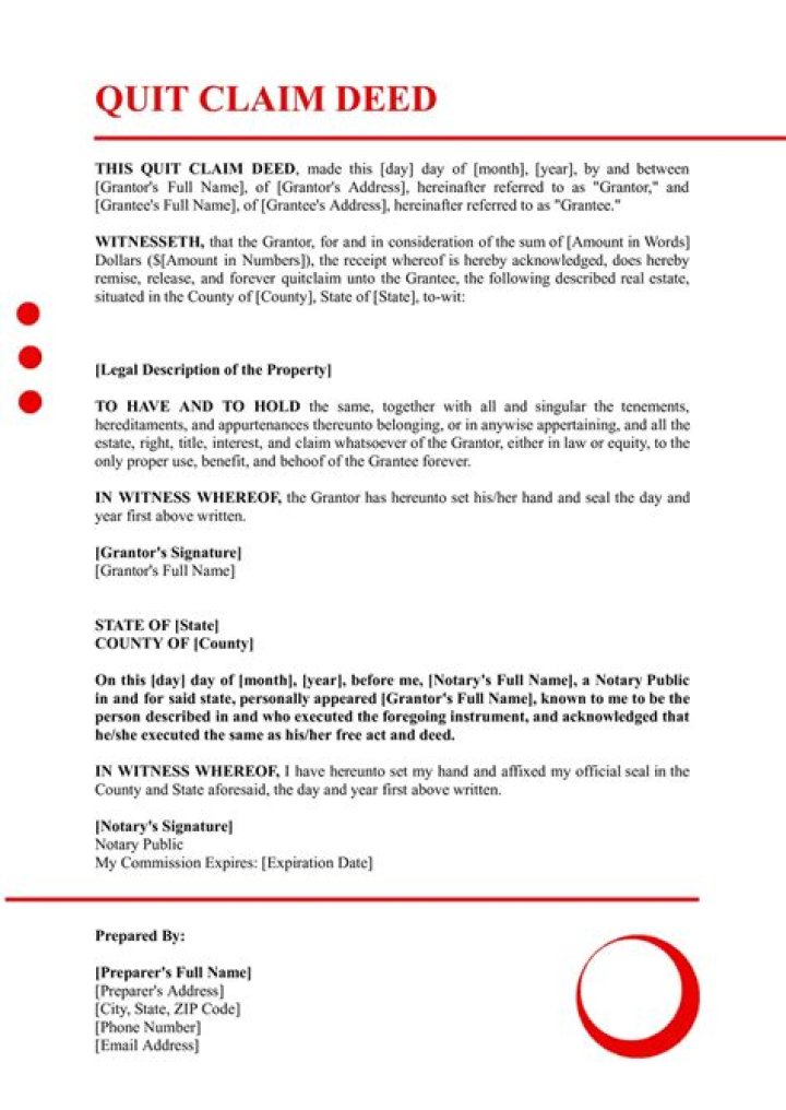 What can a Quit Claim Deed be used for?