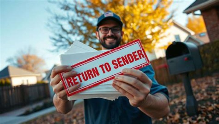 What causes a check to be returned to the sender?