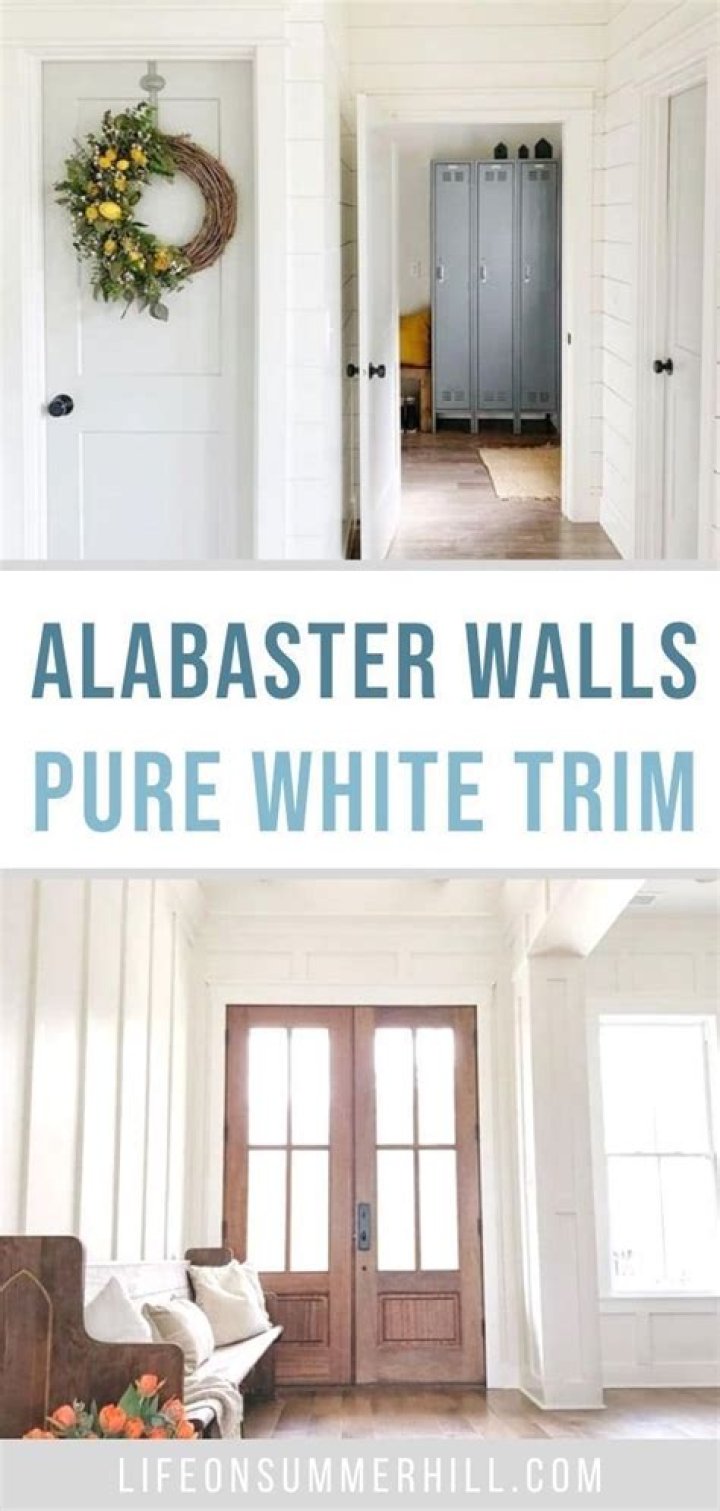 What color trim with alabaster walls?