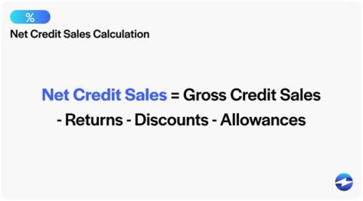 What comes under net credit sales?