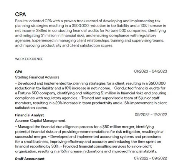 What counts as experience for CPA?