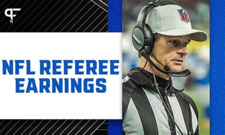 What do NFL referees earn?