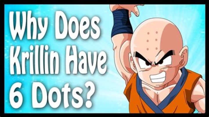 What do the 6 dots on Krillin's head?