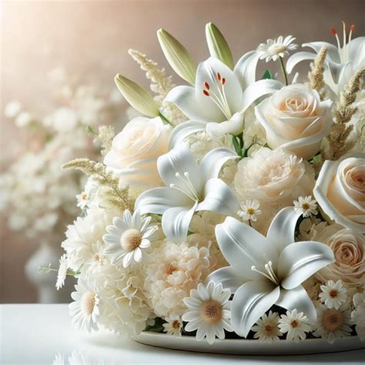 What do white flowers mean?