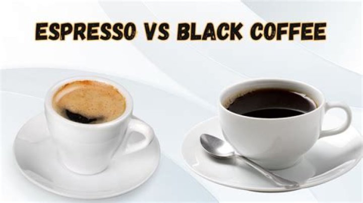 What do you call a black coffee with a shot of espresso?