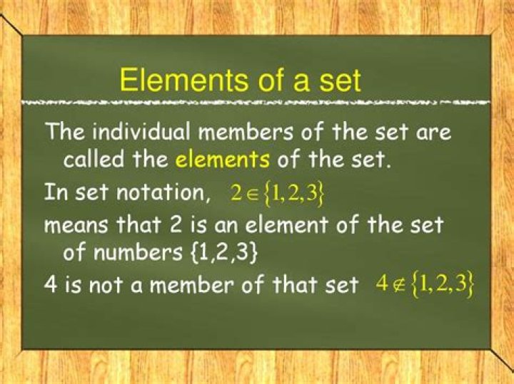 What do you call each of the member of a set?