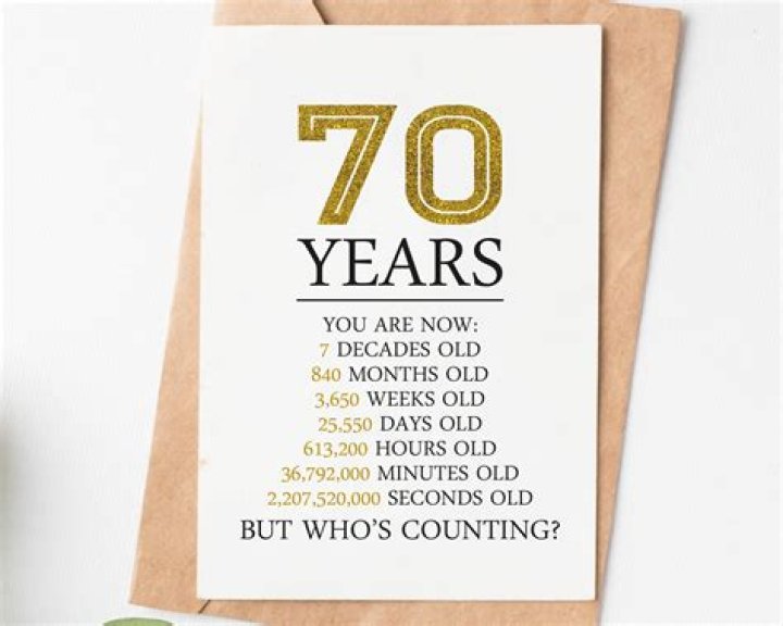 What do you say to a 70 year old birthday?