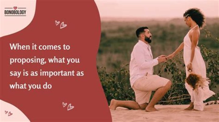 What do you say when proposing?