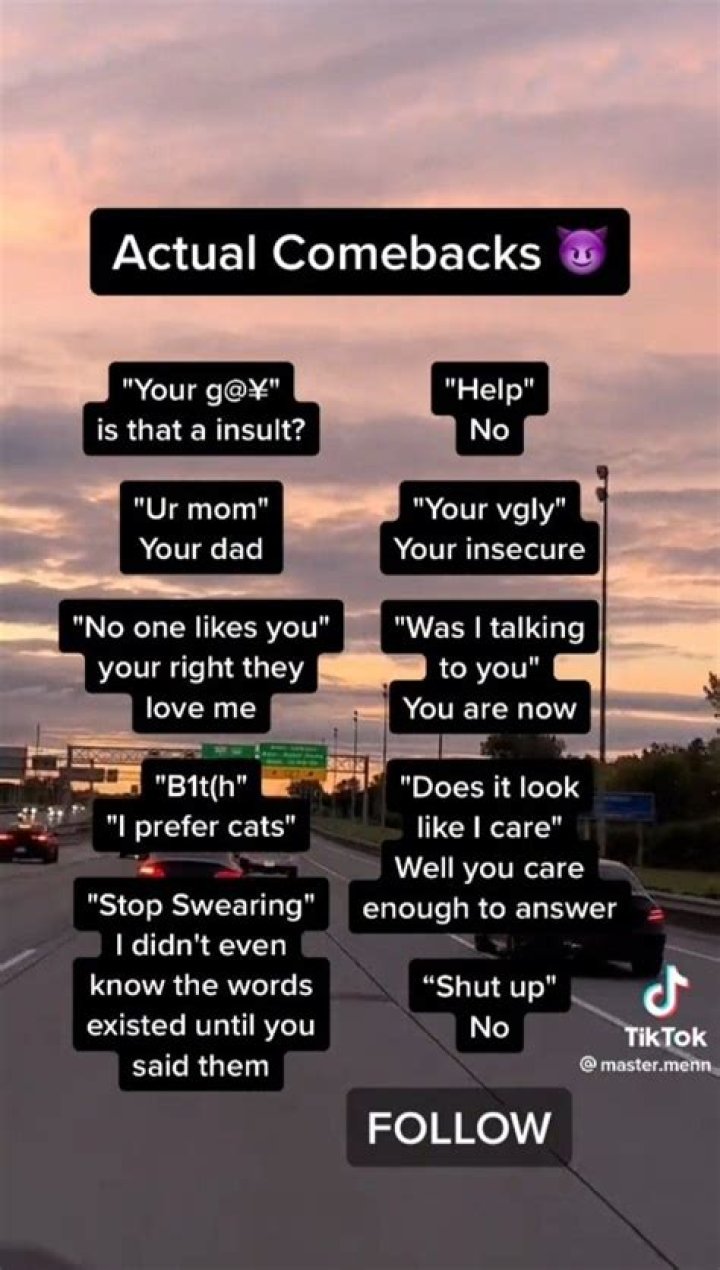 What do you say when someone says I'm back?