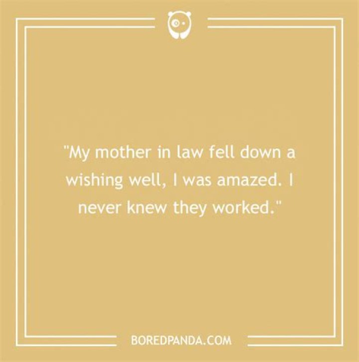 What do you say when your mother in law dies?