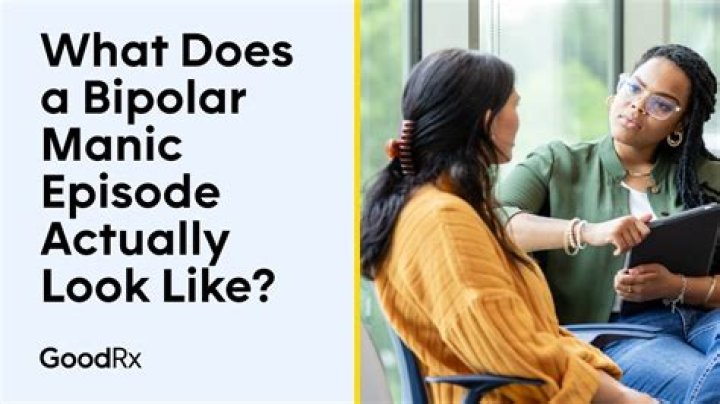 What does a bipolar manic episode look like?