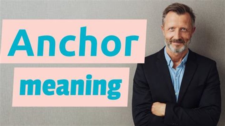 What does an anchor mean in marriage?